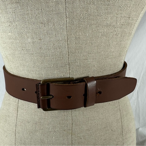 Genuine vintage TIMBERLAND tan leather belt medium size 34 - Picture 12 of 12